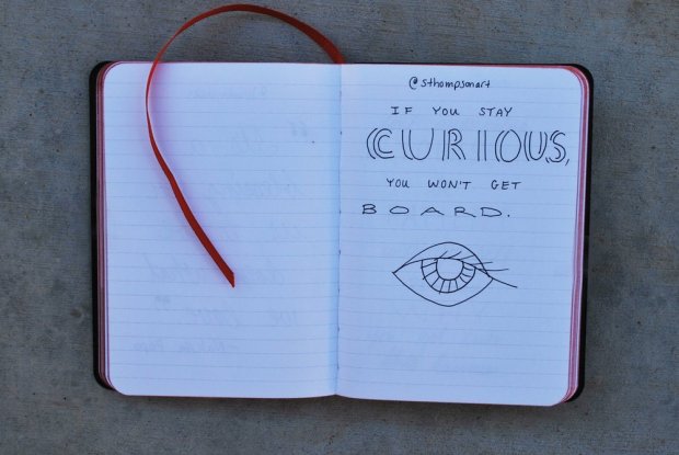 This speaks for itself. Look for ways to keep things interesting even if you are on the same project for years. Quote by  @sthompsonart