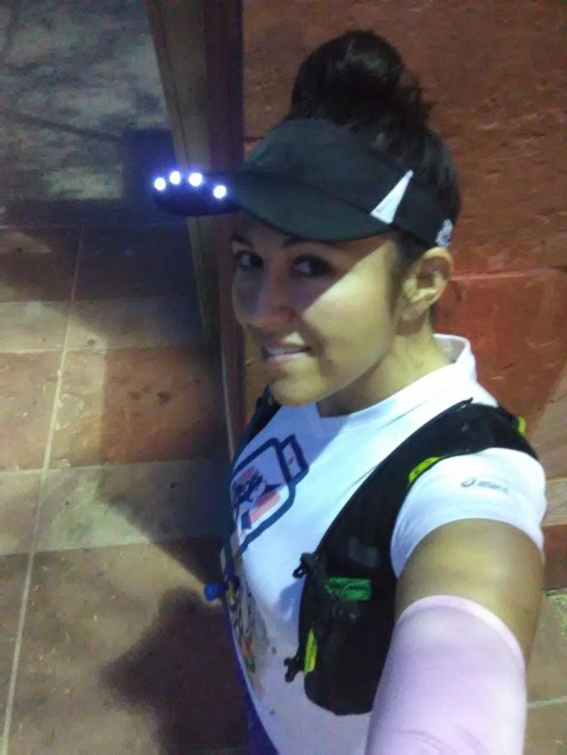 The startline was dark at the November 4, 2018 3TV  Phoenix Half Marathon . I came prepared to pace the 2:40 group with my  SPIbeams LED Visor .