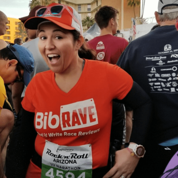 Running the Rock ‘n’ Roll Arizona Half Marathon in 2018.