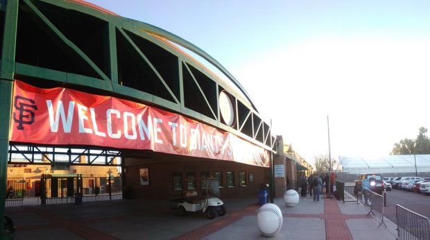 I was curious on why there were a handful of people standing around this gate as fancy cars drove in. Then I realized the players were arriving for their practice!