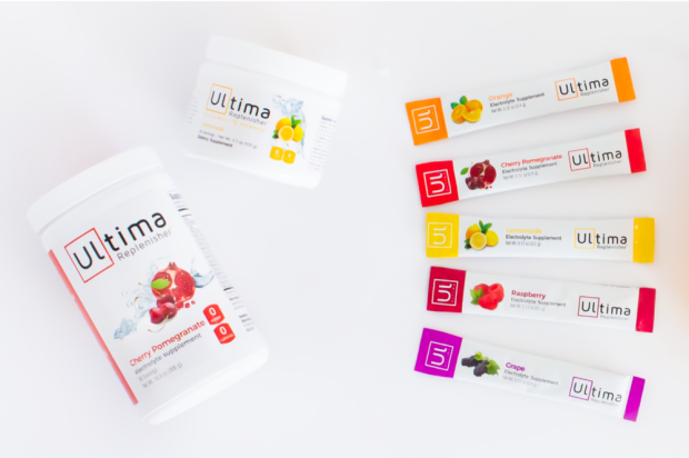 Ultima Replenisher comes in a variety of flavors including: Cherry Pomegranate, Grape, Lemonade, Orange, Raspberry, Pink Lemonade and Toddler Berry Punch.