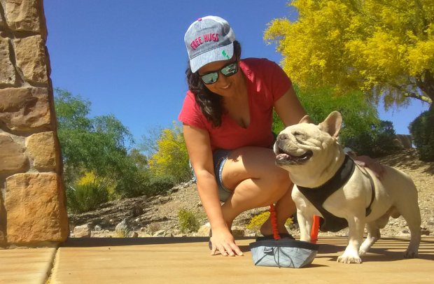 Keepy my dog hydrated during our walks is important to me. The Stunt Puppy Nano Bowl makes it easy.